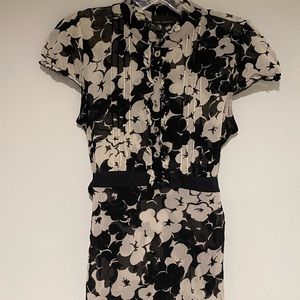Shear floral blouse